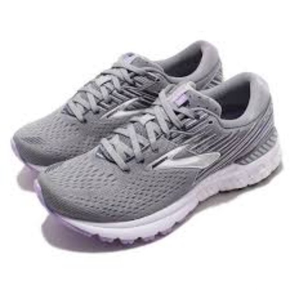 Brooks Shoes - BROOKS ADRENALINE 19 GRAY VIOLET RUNNING SHOE 7D